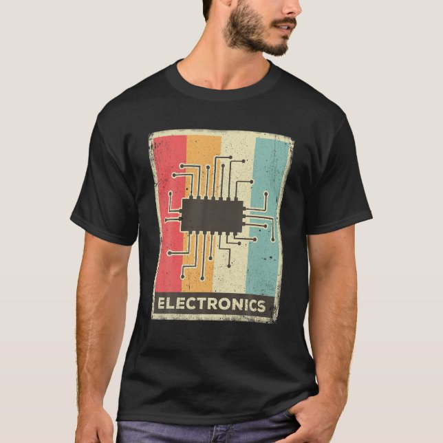 Vintage Elektronik T-Shirt (Vorderseite)