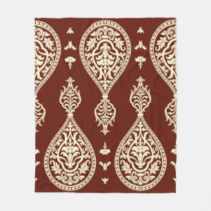 Vintage Elemente auf dunklem Hintergrund Fleecedecke