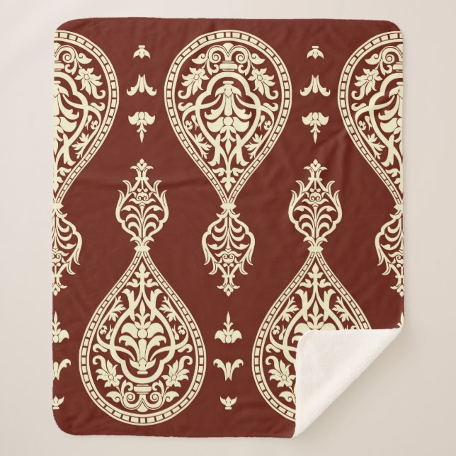 Vintage Elemente auf dunklem Hintergrund Sherpadecke (Vorderseite)