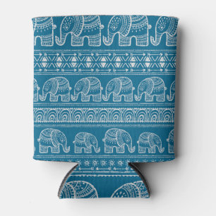 Vintage Elephant Frame Illustration Dosenkühler