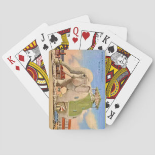 Vintage Elephant Hotel Spielkarten