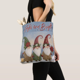 Vintage Elfen Joyful and BrightTote