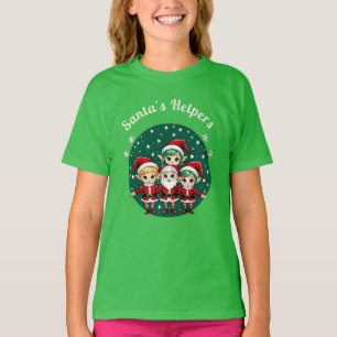 Vintage-Elfen-Weihnachtshelfer Charmante Feiertage T-Shirt