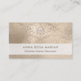 *~* Vintage Elfenbein-Antike gealterter Visitenkarte