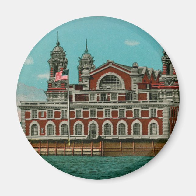 Vintage Ellis Island, New York City Magnet (Vorne)