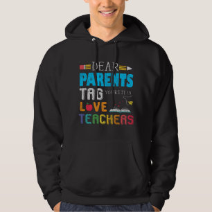 Vintage Eltern Liebe Lehrer Funny Back to School Hoodie