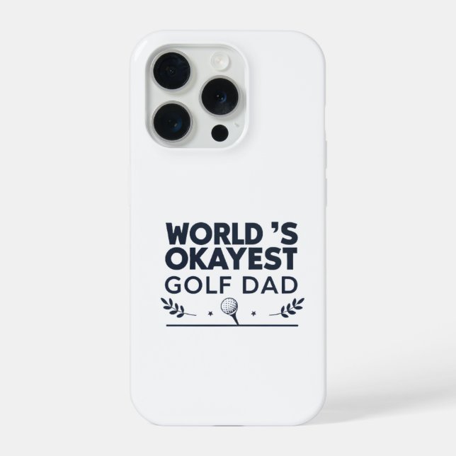 Vintage-Emblem: Weltbester Golf-Vater iPhone Hülle (Rückseite)
