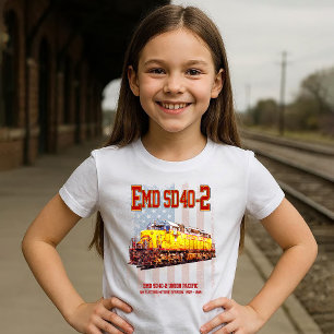 Vintage EMD SD40-2 Diesel-Lokomotive - amerikanisc T-Shirt