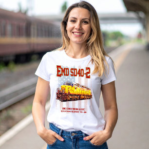 Vintage EMD SD40-2 Diesel-Lokomotive - amerikanisc T-Shirt