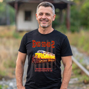 Vintage EMD SD40-2 Diesel-Lokomotive - amerikanisc T-Shirt