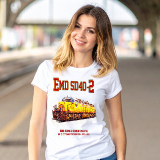 Vintage EMD SD40-2 Diesellokomotive. T-Shirt
