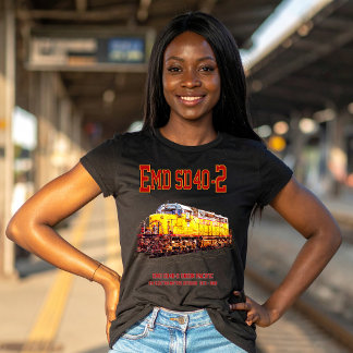 Vintage EMD SD40-2 Diesellokomotive T-Shirt