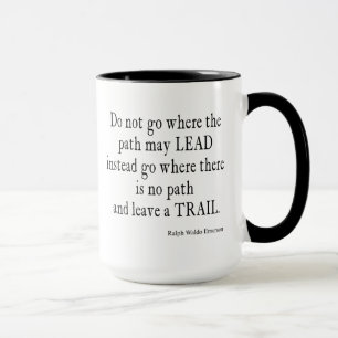 Vintage-Emerson-Zitat über inspirierende Führung Tasse