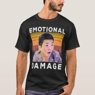 Vintage emotionale Schäden Der Spaß des asiatische T-Shirt