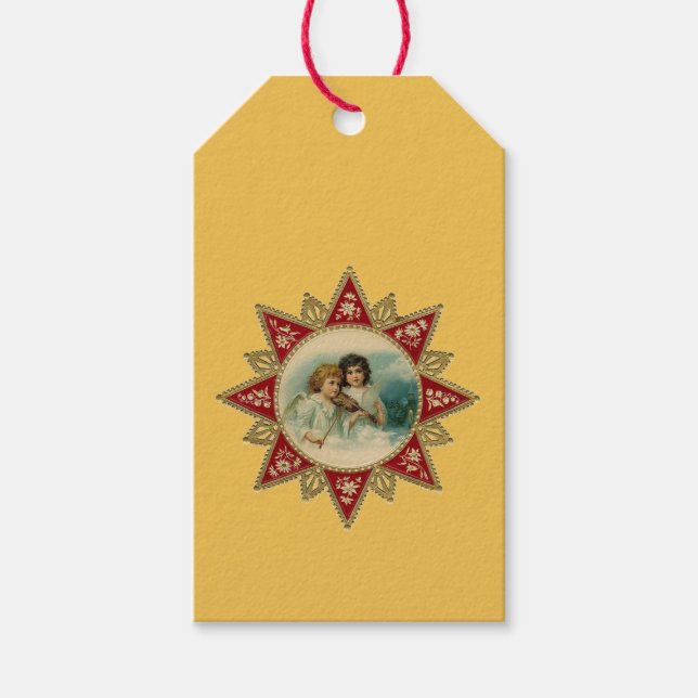 Vintage Engel Geschenkanhänger (Vorderseite)