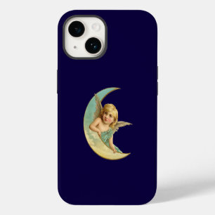 Vintage Engel in zunehmendem Mond iPhone-Hülle Case-Mate iPhone 14 Hülle