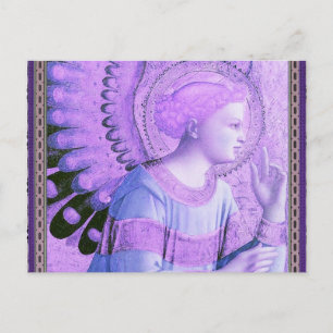 Vintage-Engel-Kunstwerk Postkarte