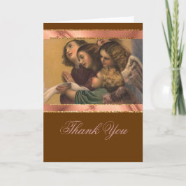 Vintage Engel Malerei Dankeskarte