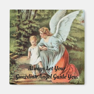 Vintage Engel mit Kind Magnet