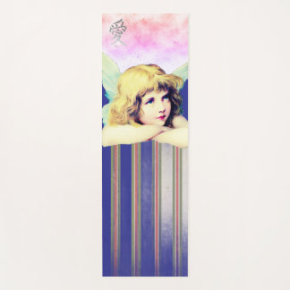 VINTAGE ENGEL MIT STREIFEN UND WOLKEN YOGA-MATTE YOGAMATTE