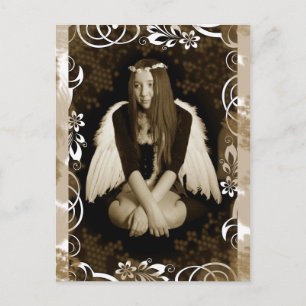 Vintage Engel Postkarte
