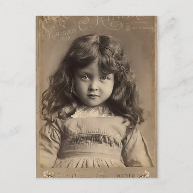 Vintage-Engel Postkarte (Vorderseite)