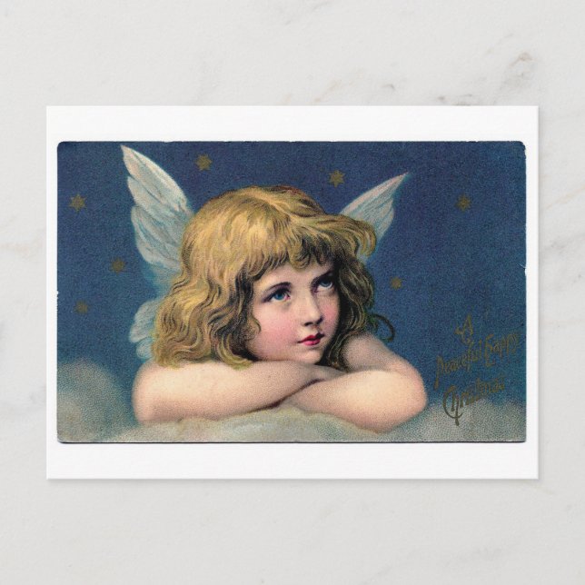 Vintage-Engel Postkarte (Vorderseite)