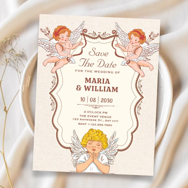 Vintage Engel Save The Date (Von Creator hochgeladen)