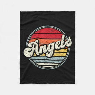 Vintage Engel Sportname Athletic Text Arch Geschen Fleecedecke