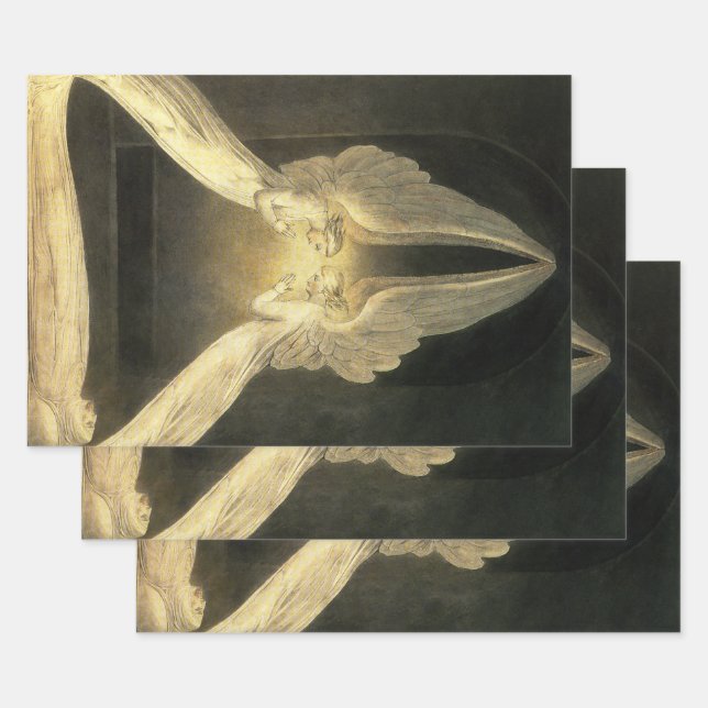 Vintage Engel über Jesus Christus Geschenkpapier Set (Set)