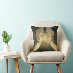 Vintage Engel über Jesus Christus Kissen