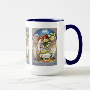 Vintage Engel und Lamm Dreiteiler, ZSSG Tasse