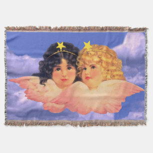 Vintage Engel werfen Decke