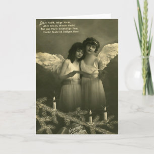Vintage Engelmädchen zu Weihnachten