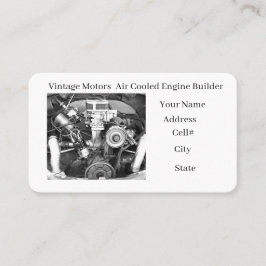 Vintage Engine Builder Business Card Visitenkarte