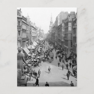 Vintage England, Cheapside, City of London Postkarte