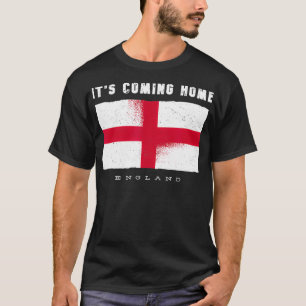 Vintage England-Flagge ihre kommende Zuhause für L T-Shirt