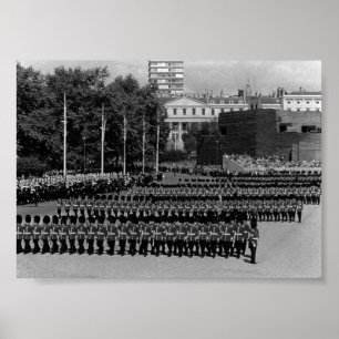 Vintage England Garde marschiert im langsamen Zeit Poster