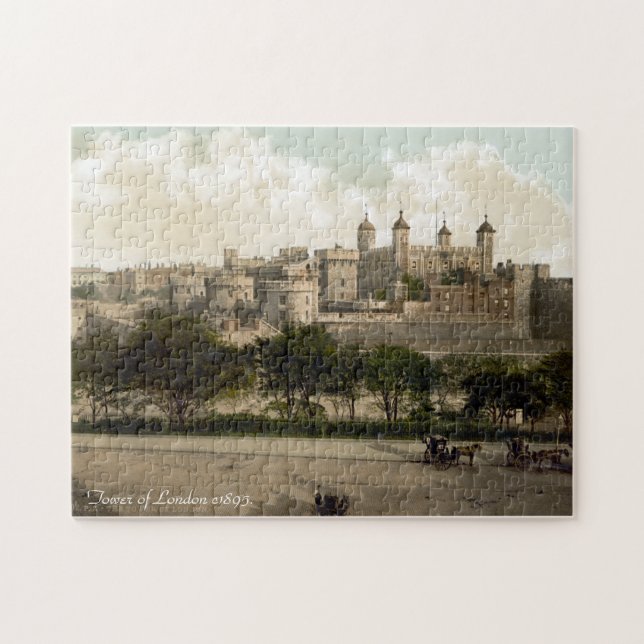 Vintage England-Laubsäge, Tower von London Puzzle (Horizontal)