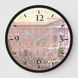 Vintage England London Alte Garde Buckingham-Palas Große Wanduhr