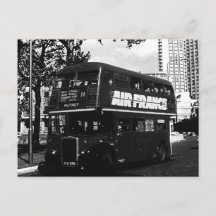 Vintage-England London Doppeldeckerbus Postkarte