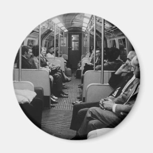 Vintage England London Eisenbahn Innenansicht des Magnet