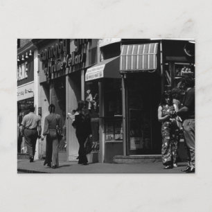 Vintage England London Geschäfte Carnaby street Postkarte