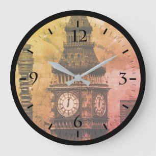 Vintage England London Postamt-Turm Big Ben Große Wanduhr