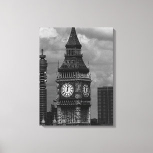 Vintage England London Postamt-Turm Big Ben Leinwanddruck