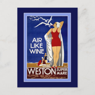 Vintage England Reise Postkarte
