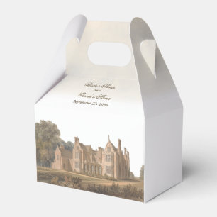 Vintage-Englisch-Manor-Chateau-Villa-Hochzeit Geschenkschachtel