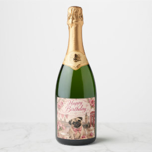 vintage englische Mops-Geburtstag