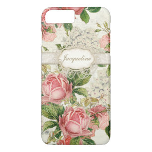 Vintage Englische Rose Spitze und Hortensien Blume Case-Mate iPhone Hülle