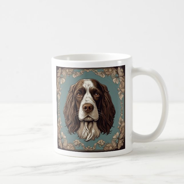 Vintage englische springer spaniel kaffeetasse (Rechts)